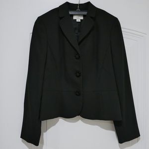 Like New LOFT Black 3-button Wool Blazer